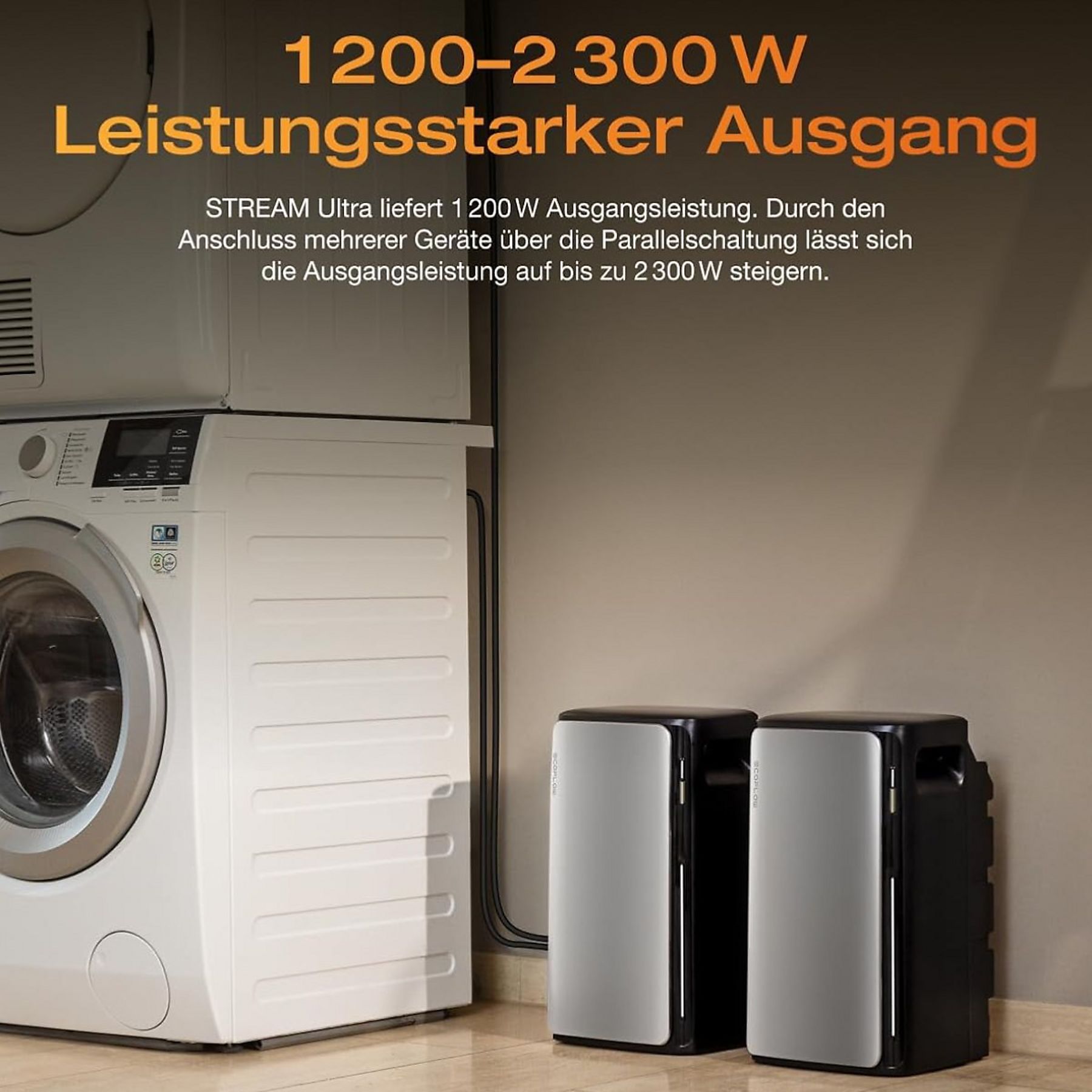 ECOFLOW STREAM Ultra et 4×AC Pro, câble, batterie solaire compteur intelligent Noir – Image 5