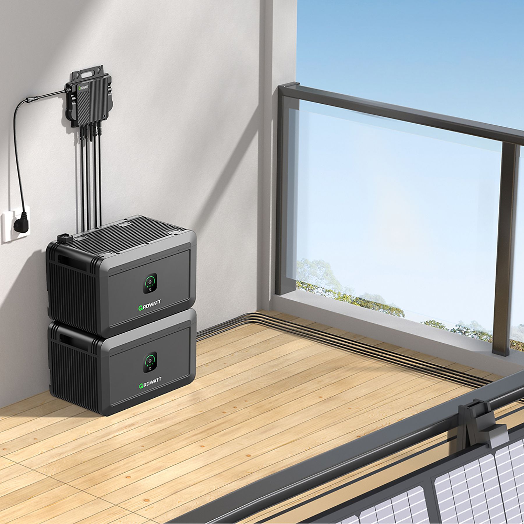 POWERNESS NOAH 2000 8192 Wh avec batterie solaire NEO 800M-X noir – Image 4