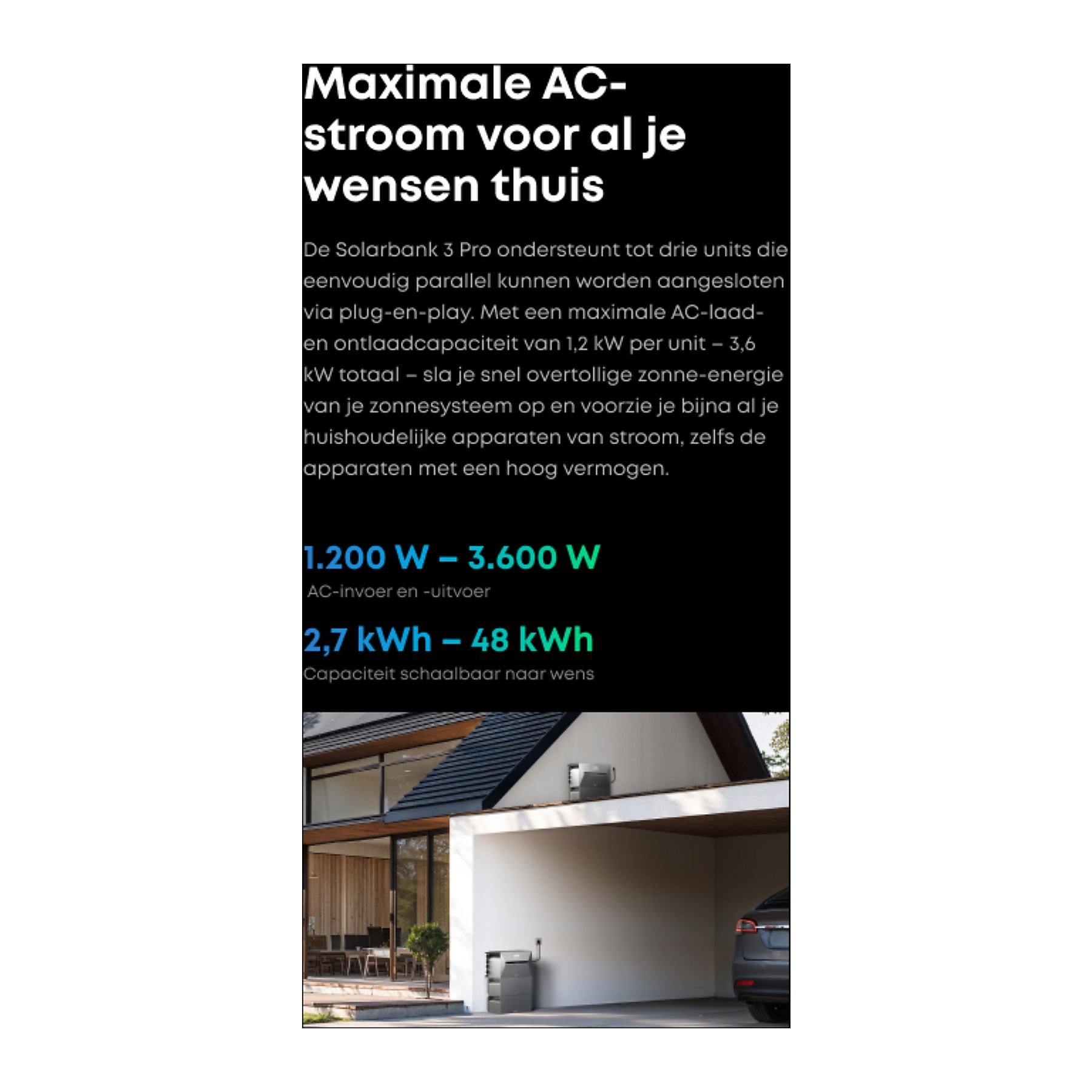 ANKER SOLIX banque solaire 3 E2700 Pro + batterie d'extension SOLIX BP2700 * 2 + panneau solaire SOLIX P1 mètre noir – Image 8