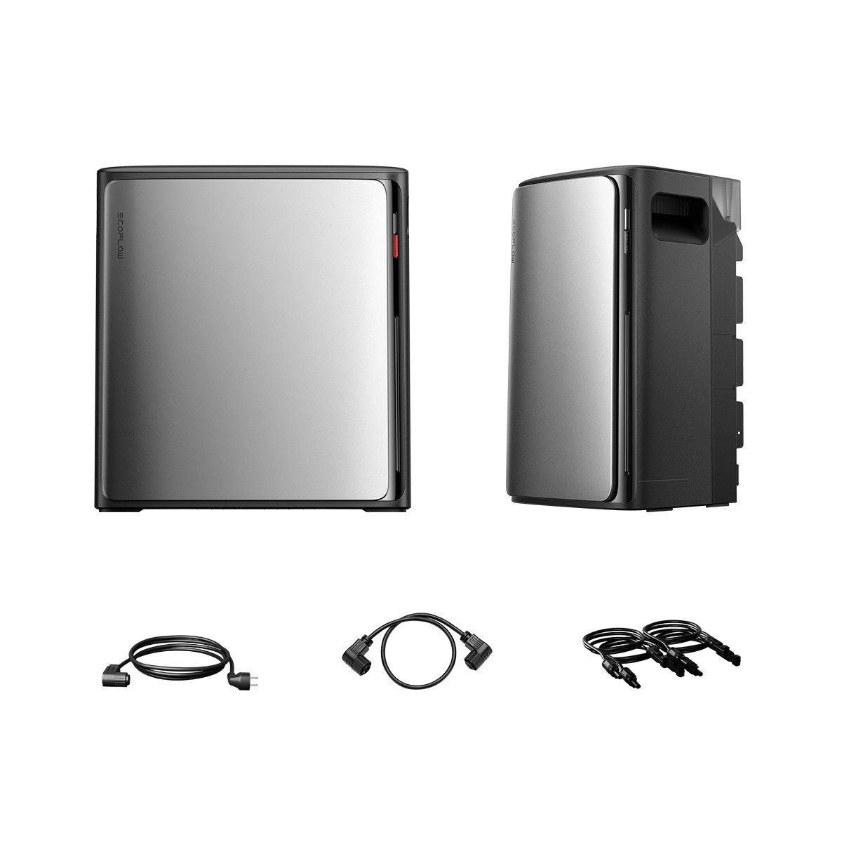 ECOFLOW STREAM Ultra et STREAM AC Pro, batterie solaire à câble parallèle noir