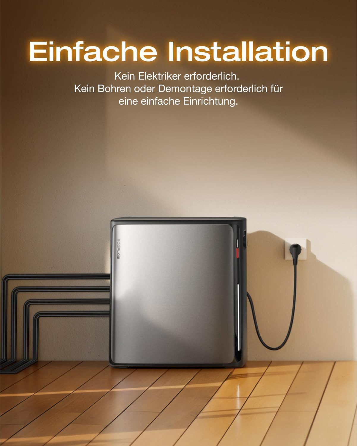 ECOFLOW STREAM Ultra et STREAM AC Pro, batterie solaire à câble parallèle noir – Image 8