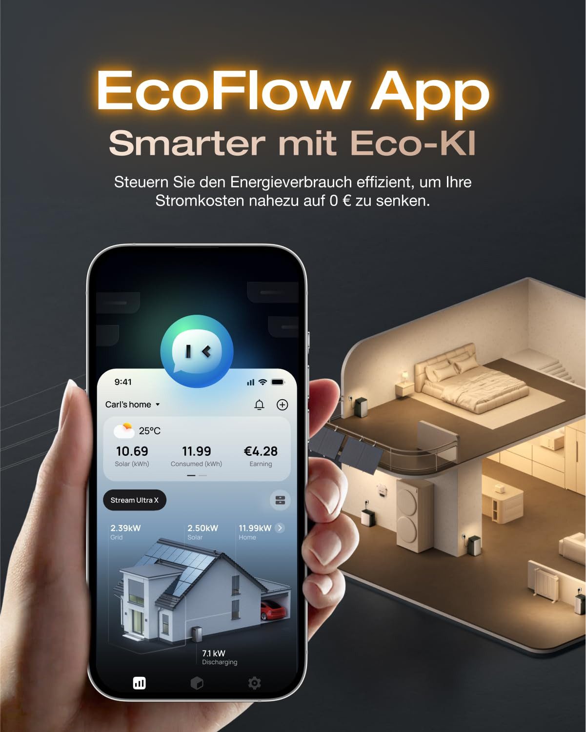 ECOFLOW STREAM Ultra et STREAM AC Pro, batterie solaire à câble parallèle noir – Image 13