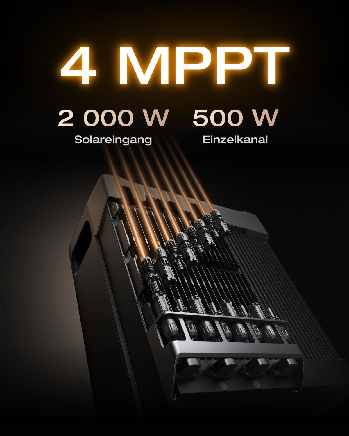 ECOFLOW STREAM Ultra et STREAM AC Pro, batterie solaire à câble parallèle noir – Image 12