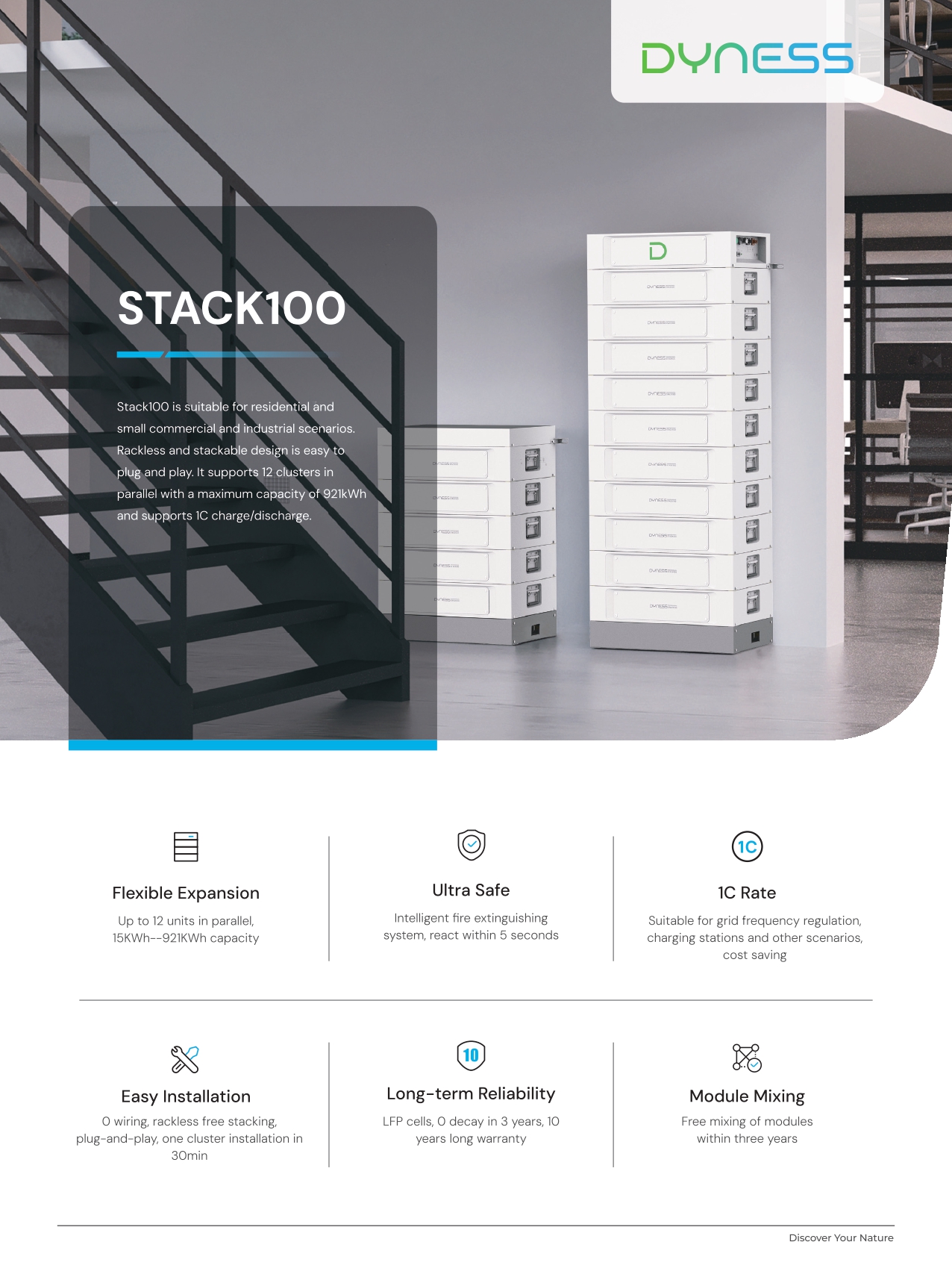 Stockage d'énergie Dyness STACK 100-3s – Image 3