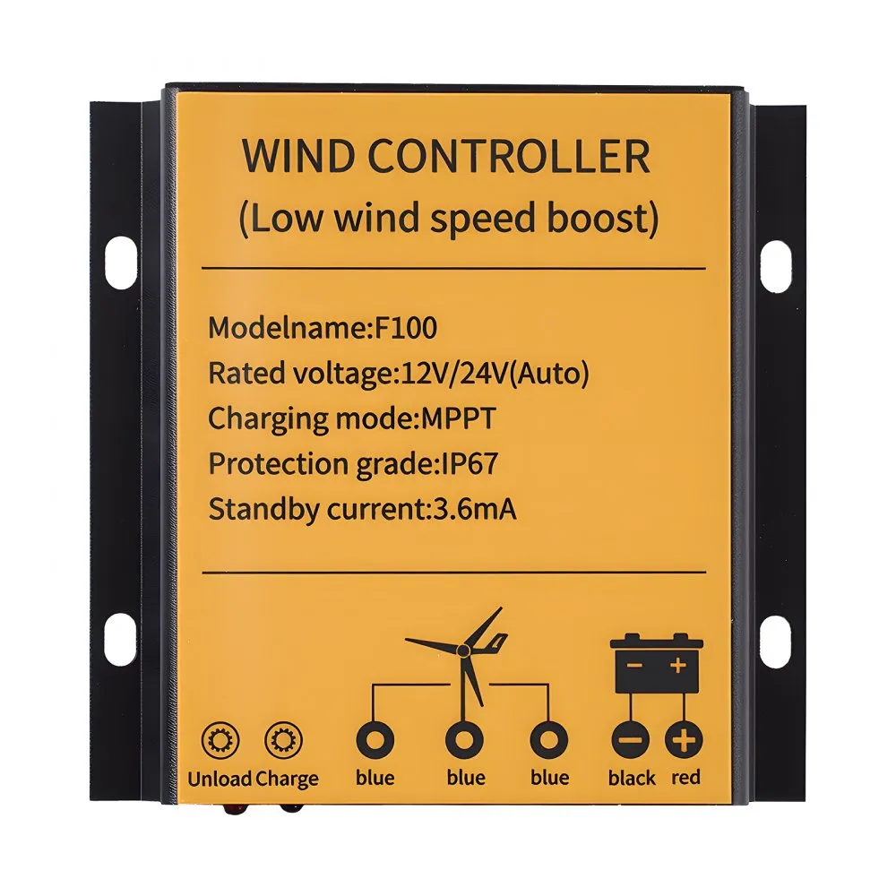 Panneaux solaires VEVOR Kit d'énergie éolienne et solaire 24 V 1000 W, 6 – Image 2