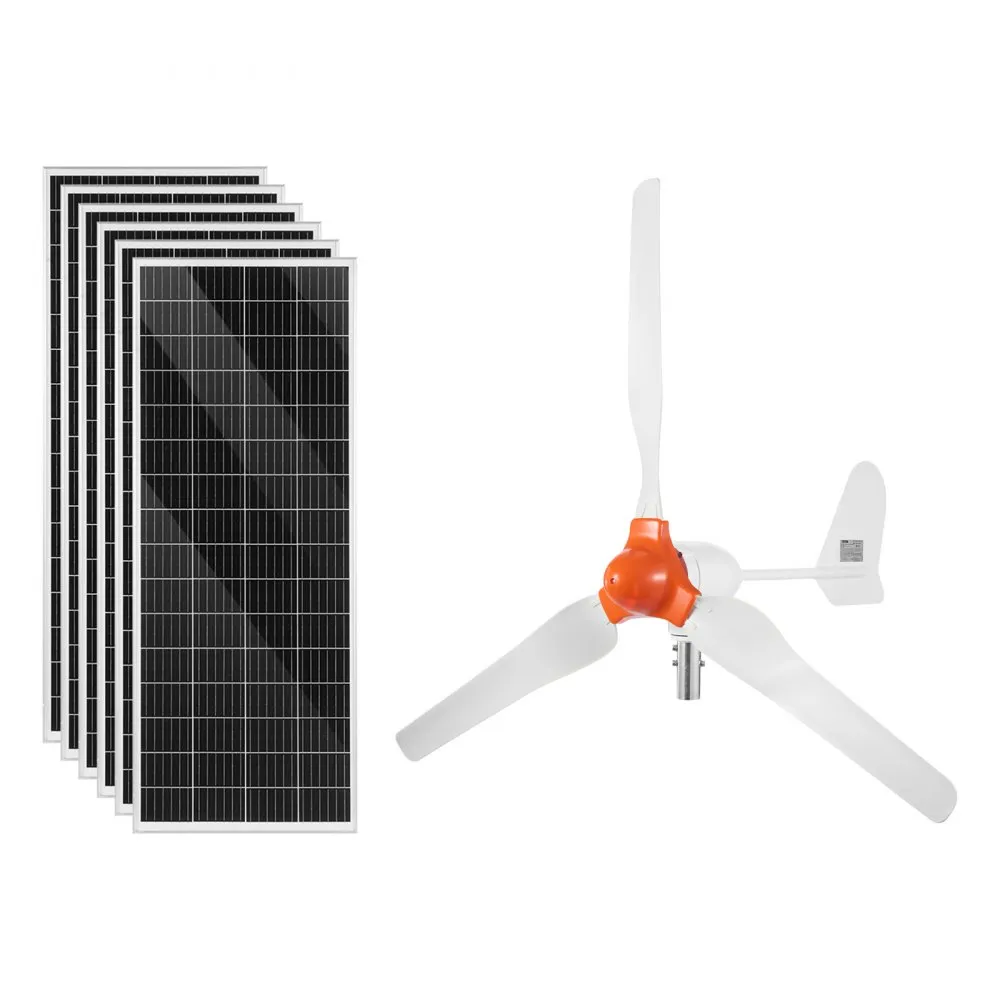 Panneaux solaires VEVOR Kit d'énergie éolienne et solaire 24 V 1000 W, 6 – Image 5