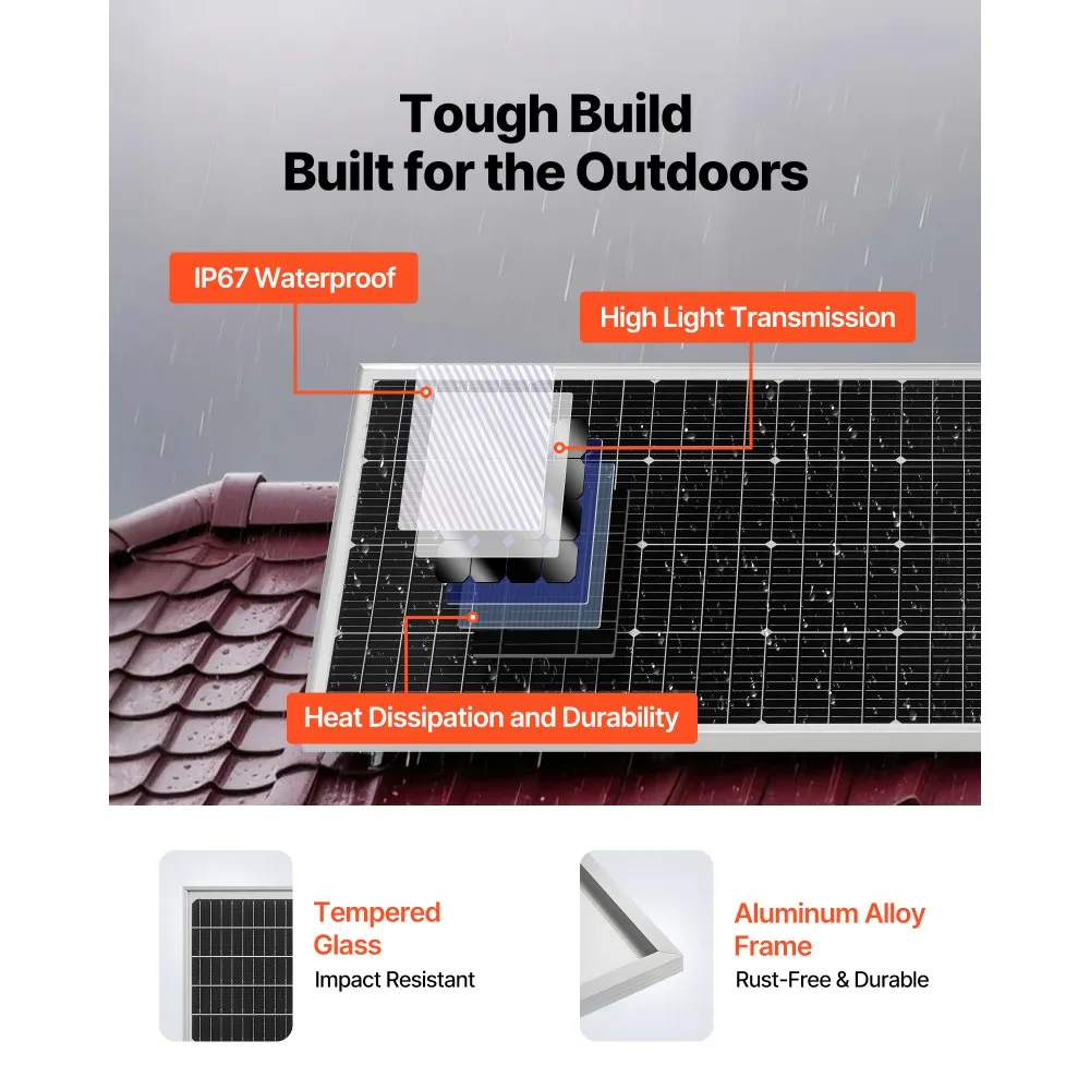 VEVOR Kit solaire complet hors réseau 2400W 48V, avec 12 panneaux solaires – Image 10