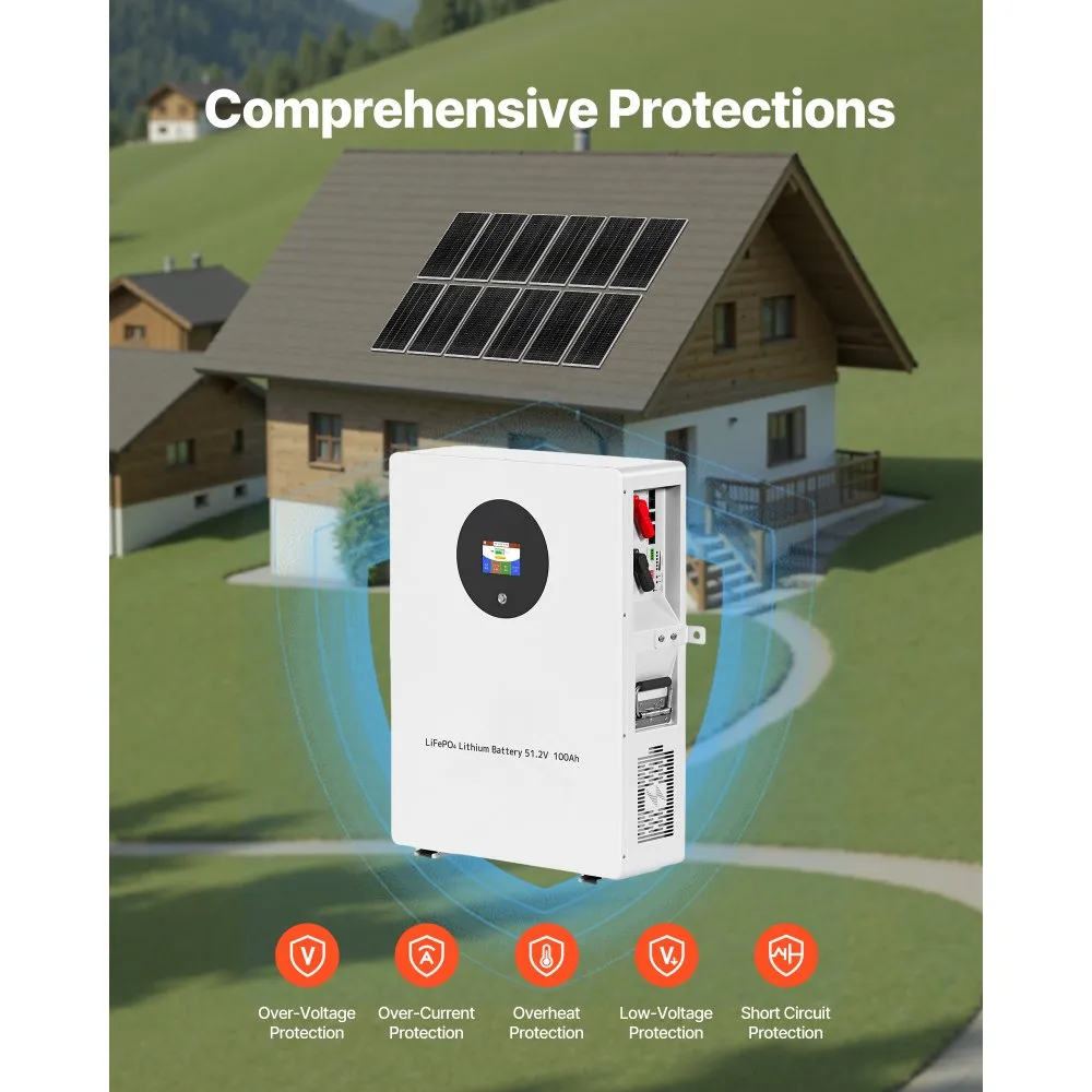 VEVOR Kit solaire complet hors réseau 2400W 48V, avec 12 panneaux solaires – Image 8