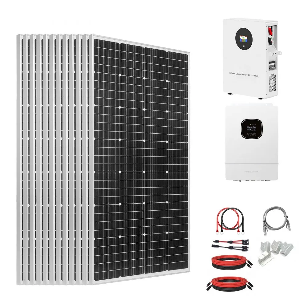 VEVOR Kit solaire complet hors réseau 2400W 48V, avec 12 panneaux solaires