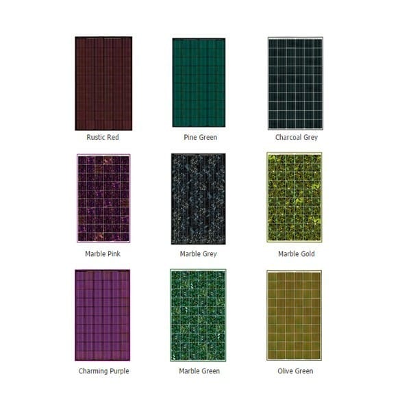 Pack de 10 panneaux solaires 300W marron brique – Image 2